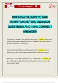 PACKAGE DEAL FOR HSAN &lpar;HEALTH&comma; SAFETY & NUTRITION&rpar; EXAMS ACTUAL 2025&sol;2026