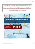 Test Bank - Strategic Management Concepts and Cases Competitiveness and Globalization&comma; 14th Edition by Hitt&comma; Ireland&comma; & Hoskisson All 1-13 Chapters Covered &comma;Latest Edition