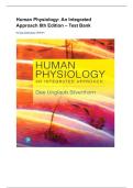 TEST BANK for Human Physiology: An Integrated Approach 8th Edition Latest Version 2026 All Chapters 1-26 Fully Covered Rated [A++] by Dee Silverthorn (Author)