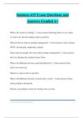 business 415 Exam Questions and Answers Graded A&plus;