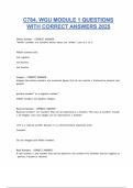 C784&comma; WGU MODULE 1 QUESTIONS WITH CORRECT ANSWERS 2025