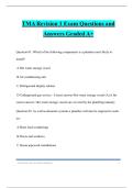 TMA Revision 1 Exam Questions and Answers Graded A&plus;