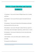 TMAS 1 Exam Questions and Answers Graded A&plus;