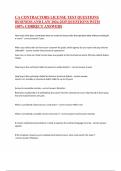 CA CONTRACTORS LICENSE TEST QUESTIONS BUSINESS AND LAW 2024-2025 QUESTIONS WITH 100&percnt; CORRECT ANSWERS