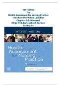 Nursing Health Assessment Test Bank 7th Edition – Wilson & Giddens – Complete Chapters 1–24 with Rationale