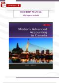 Solution Manual &ndash; Modern Advanced Accounting in Canada&comma; 9th Edition &lpar;Hilton & Murray&rpar; &vert; Complete Step-by-Step Solutions