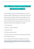 MGT 5500 Test 4 Review Exam Questions and Answers Graded A&plus;