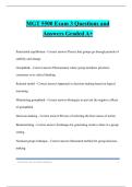 MGT 5500 Exam 3 Questions and Answers Graded A&plus;