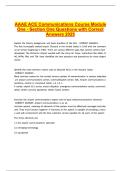 AAAE ACE Communications Course Module Questions with Correct Answers 2026