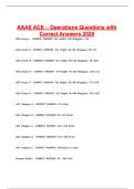 AAE ACE &ndash; Operations Questions with Correct Answers 