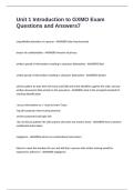 Unit 1 Introduction to GXMO Exam Questions and Answers