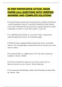 NJ DMV KNOWLEDGE ACTUAL EXAM PAPER 2026 QUESTIONS WITH VERIFIED ANSWERS AND COMPLETE SOLUTIONS