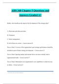 AHS 340 Chapter 5 Questions and Answers Graded A&plus;