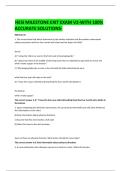 HESI Milestone Exit Exam V2 &ndash; Complete Exam Material with Accurate Solutions