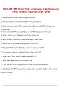UH-60M FMS &lpar;Test Set&rpar; Exam Questions and 100&percnt; Verified Answers 2025&sol;2026