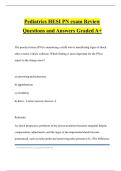 Pediatrics HESI PN exam Review Questions and Answers Graded A&plus;