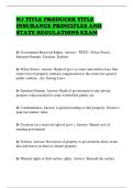 NJ TITLE PRODUCER TITLE INSURANCE PRINCIPLES AND STATE REGULATIONS EXAM