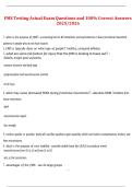 FMS Testing Actual Exam Questions and 100&percnt; Correct Answers 2025&sol;2026