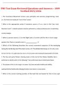 FMS Test Exam Reviewed Questions and Answers &ndash; 100&percnt; Verified 2025&sol;2026