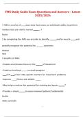 FMS Study Guide Exam Questions and Answers &ndash; Latest 2025&sol;2026