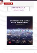 Solution Manual &ndash; Operations and Supply Chain Management&comma; 16th Edition &lpar;F&period; Robert Jacobs & Richard Chase&rpar; &vert; Complete Chapters 1&ndash;22 &vert; Verified Solutions
