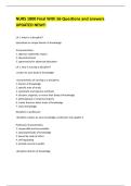 NURS 1800 Final With 56 Questions and answers UPDATED NEW&excl;&excl;