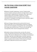 NM 704 EXAM 4 2026 EXAM SCRIPT FULLY SOLVED QUESTIONS