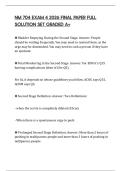 NM 704 EXAM 4 2026 FINAL PAPER FULL SOLUTION SET GRADED A&plus;