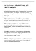 NM 704 EXAM 4 2026 QUESTIONS WITH VERIFIED ANSWERS