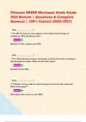 Ultimate NEIEP Mechanic Study Guide 2025 Review &vert; Questions & Complete Answers &vert; 100&percnt; Correct &lpar;2026&sol;2027&rpar;   