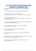 CA LIFE EXAM PSI QUESTIONS WITH CORRECT DETAILED ANSWERS A&plus; VERIFIED LATEST VERSION