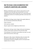NM 704 EXAM 4 2026 EXAMINATION TEST COMPLETE QUESTIONS AND ANSWERS