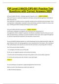 CIP Level 2 NACE-CIP2-001 Practice Test Questions with Correct Answers 2025
