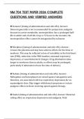 NM 704 TEST PAPER 2026 COMPLETE QUESTIONS AND VERIFIED ANSWERS