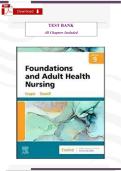 Test Bank &ndash; Adult Health Nursing&comma; 9th Edition &lpar;Kim Cooper & Kelly Gosnell&rpar; &vert; Complete Verified Questions & Answers