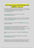 ACG Exam 2 prep Actual Questions and  CORRECT Answers