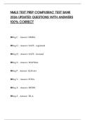 NMLS TEST PREP COMPUSRAC TEST BANK 2026 UPDATED QUESTIONS WITH ANSWERS 100&percnt; CORRECT