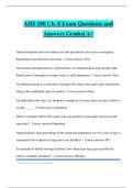 AHS 180 Ch&period; 8 Exam Questions and Answers Graded A&plus;