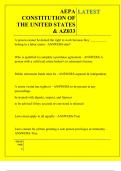 AEPA CONSTITUTION OF THE UNITED STATES & AZ033 QUESTIONS AND ANSWERS 2026