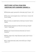 NOCTI HVAC ACTUAL EXAM 2026 QUESTIONS WITH ANSWERS GRADED A&plus;