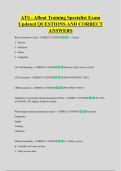 ATS - Afloat Training Specialist Exam  Updated QUESTIONS AND CORRECT  ANSWERS