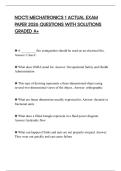 NOCTI MECHATRONICS 1 ACTUAL EXAM PAPER 2026 QUESTIONS WITH SOLUTIONS GRADED A&plus;
