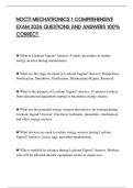 NOCTI MECHATRONICS 1 COMPREHENSIVE EXAM 2026 QUESTIONS AND ANSWERS 100&percnt; CORRECT