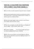 NON CDL IL EXAM PAPER 2026 QUESTIONS WITH CORRECT SOLUTIONS GRADED A&plus;