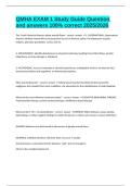 QMHA EXAM 1 Study Guide Question and answers 100&percnt; correct 2025&sol;2026