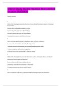QMHA Study Guide Practice Test verified to pass 2025&sol;2026