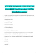NGN HESI RN Pediatric &lpar;PEDS&rpar; Exit Exam V1 & V2 2023 &lbrack;Real Screenshots&rsqb; All 55 Qs & Verified A&plus; Answers