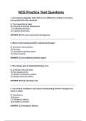NCE Practice Test QUESTIONS & ANSWERS &lpar;A&plus; GRADED 100&percnt; VERIFIED&rpar;&vert; 2025&sol;2026