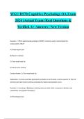 WGU D570 Cognitive Psychology OA Exam 2024 &lbrack;Actual Exam&rsqb; Real Questions & Verified A&plus; Answers &vert; New Version