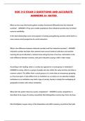 SOE 312 EXAM 2 QUESTIONS AND ACCURATE ANSWERS A&plus; RATED 